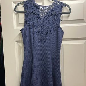 Alya Blue Skater Dress